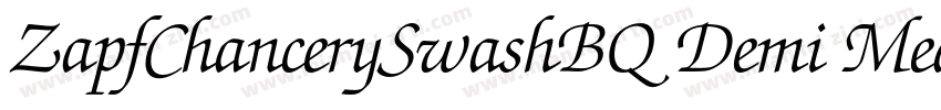 ZapfChancerySwashBQ Demi Medium字体转换